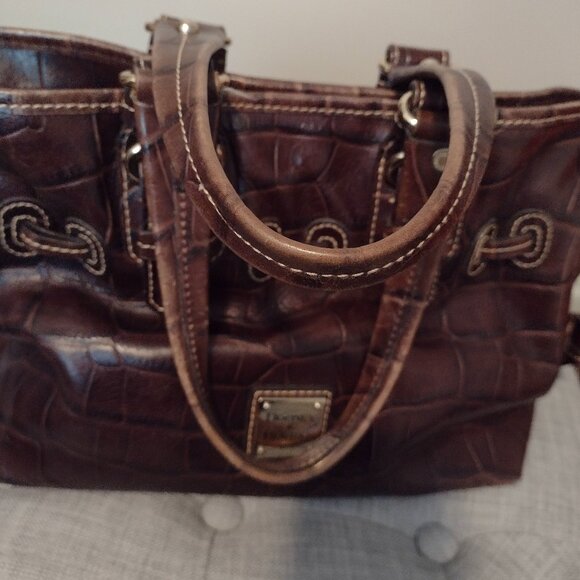 Dooney and Bourke Brown Moro Small Chira Handbag - Picture 4 of 11